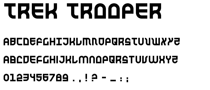 Trek Trooper font